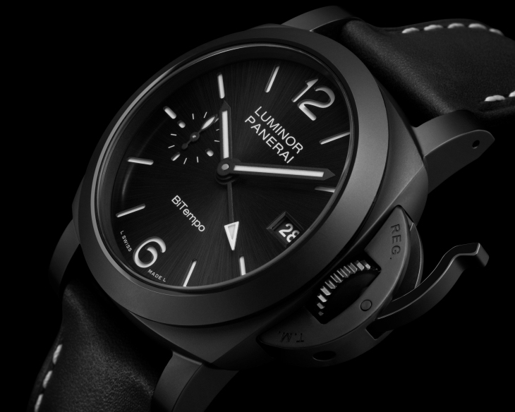PANERAI - LUMINOR - PAM01460 - 更小巧的極黑陶瓷腕錶!PANERAI推出全新Luminor GMT Ceramica PAM01460