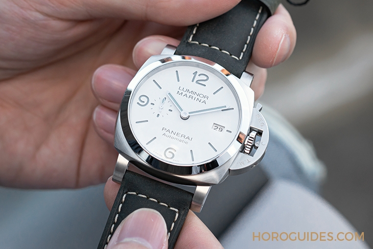 PANERAI - LUMINOR MARINA - PAM01314 - 沛納海首見白色三明治面盤!Luminor Marina PAM01314腕錶