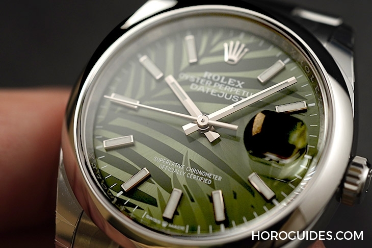 ROLEX - DATEJUST - 126234-0047 - 熱帶風情上場!ROLEX Datejust 36棕櫚葉面盤