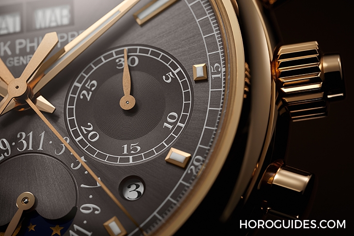 PATEK PHILIPPE - GRAND COMPLICATIONS - 5204R-011 - 深灰面搭玫瑰金,百達翡麗5204再添新作|雙秒追針萬年曆計時碼錶5204R-011