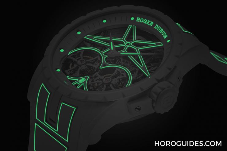 ROGER DUBUIS - EXCALIBUR - RDDBEX0900 - 製錶界首見至輕素材加持！越夜越光的Roger Dubuis Excalibur Twofold 