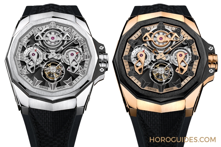 CORUM - ADMIRAL - A298/04127 - 海洋風格領航之選｜Corum海軍上將AC-One 45鏤空陀飛輪與AC-One 38女仕鑽錶