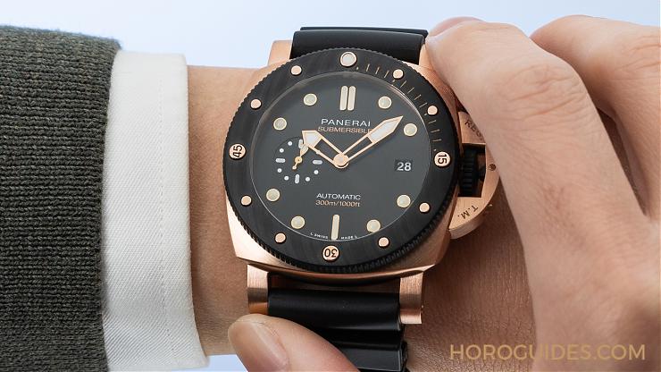 PANERAI - LUMINOR MARINA - PAM01112 - 運動感的華麗轉身！沛納海Goldtech™紅金的獨家魅力｜Luminor Marina Goldtech™ 紅金44mm-PAM01112