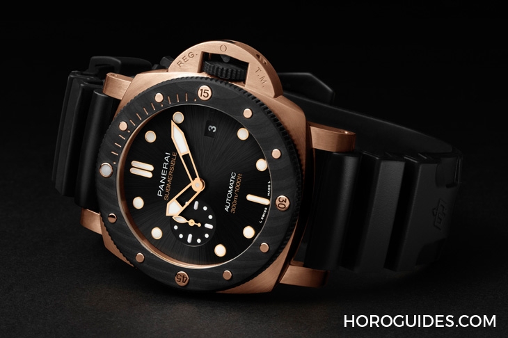 PANERAI - LUMINOR MARINA - PAM01112 - 運動感的華麗轉身!沛納海Goldtech™紅金的獨家魅力|Luminor Marina Goldtech™ 紅金44mm-PAM01112