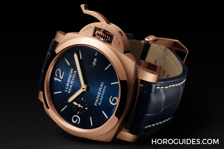 PANERAI - LUMINOR MARINA - PAM01112 - 運動感的華麗轉身！沛納海Goldtech™紅金的獨家魅力｜Luminor Marina Goldtech™ 紅金44mm-PAM01112