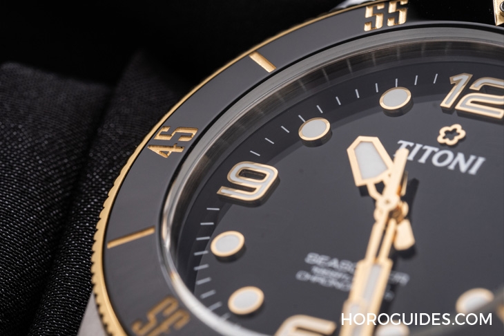 TITONI - SEASCOPER - 83600 S-BE-255 - 強大規格奇襲!Titoni海洋探索系列600米深潛腕錶