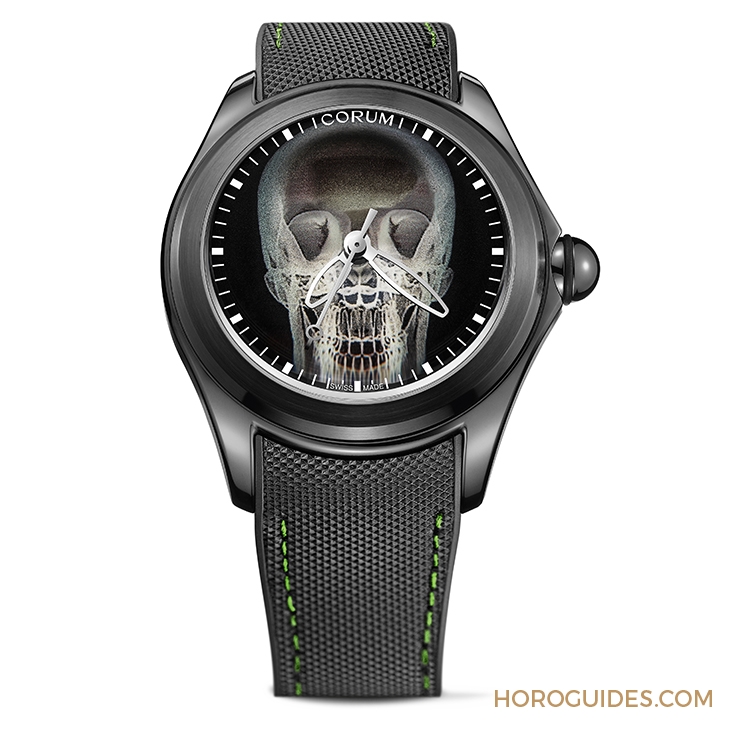 CORUM - BUBBLE - L082/04270 - 大膽狂放！泡泡裡的幽冥綠光｜Corum Bubble X Ray自動腕錶