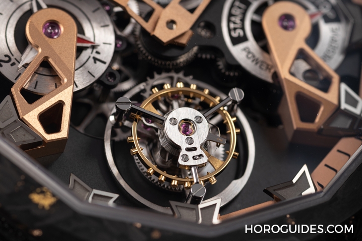 CORUM - ADMIRAL - A298/04277 - 298.100.46/F249 AD10 - 為這道剛硬厚實的輪廓,撒金|Corum Admiral 45海軍上將飛行陀飛輪鏤空自動腕錶