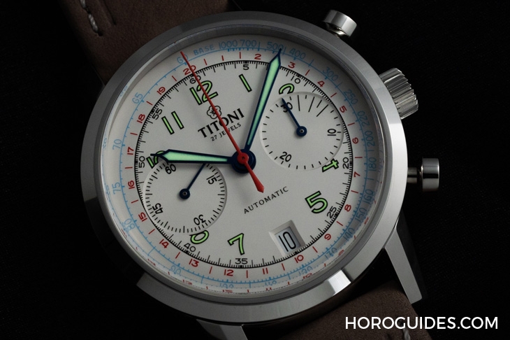 TITONI - HERITAGE - 94020 S-680 - 你要復刻古董味還是摩登熊貓面?Titoni Heritage計時碼錶94019與94020