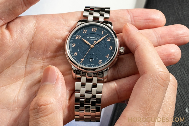 MONTBLANC - STAR - 129626 - 冰川紋藍面，暮色下的白朗峰頂印象｜Montblanc明星傳承系列限量新作