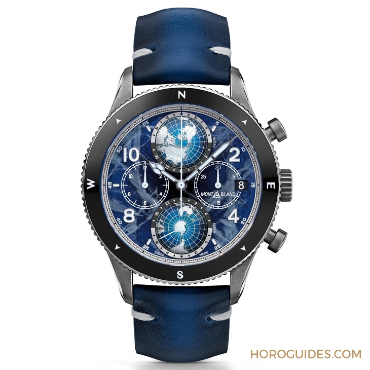 MONTBLANC - 1858 - 129415 - 零氧!耐用、精準、不起霧|Montblanc 1858系列Geosphere世界時區零氧限量腕錶的極限探險魂