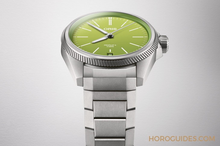 ORIS - PROPILOT - 01 400 7778 7157-Set - 哇嗚，是科米蛙的萊姆綠和笑臉｜Oris ProPilot x Kermit聯名腕錶