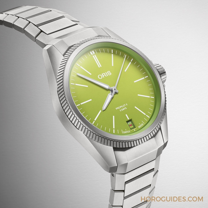 ORIS - PROPILOT - 01 400 7778 7157-Set - 哇嗚，是科米蛙的萊姆綠和笑臉｜Oris ProPilot x Kermit聯名腕錶