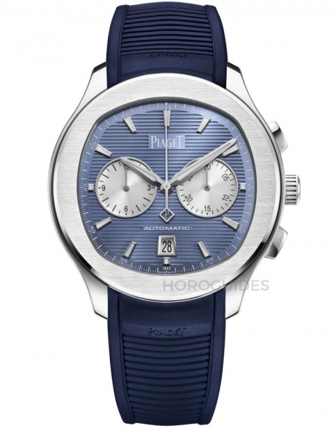 PIAGET - POLO - G0A48022 - 全新面盤刻紋、冰河藍面、半金材質亮相！PIAGET Polo 2023新作精選