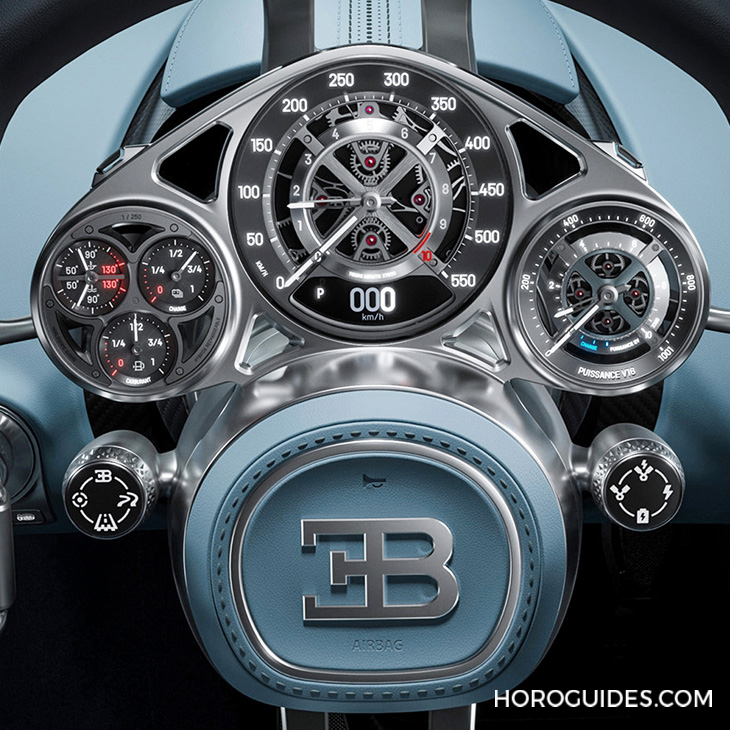 JACOB & CO. - BUGATTI - BU300.22.AA.AA.A - 戴著走的V16氣缸引擎|Jacob & Co.發表超跑Bugatti Tourbillon同名限量腕錶