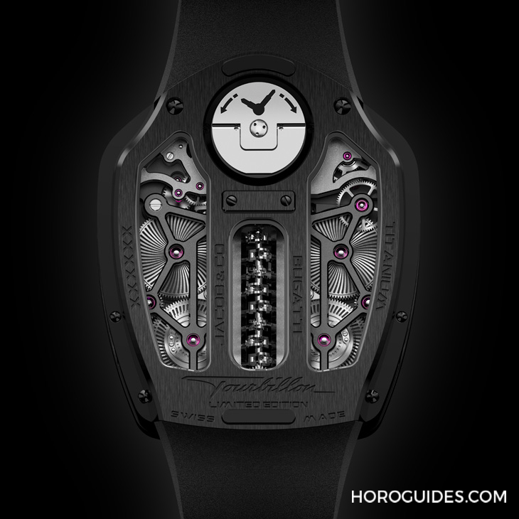 JACOB & CO. - BUGATTI - BU300.22.AA.AA.A - 戴著走的V16氣缸引擎|Jacob & Co.發表超跑Bugatti Tourbillon同名限量腕錶