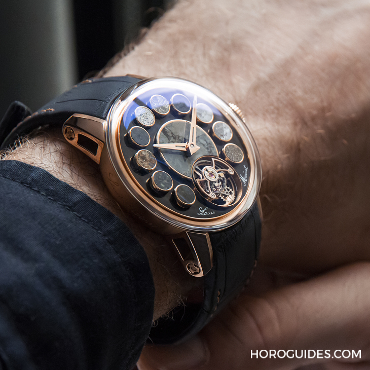 Louis Moinet - COSMIC ART - LM-135.50.V1 - 史上運用最多種隕石的腕錶現身SHH台北101頂級鐘錶概念店|Louis Moinet拾集隕石碎片的浪漫而來