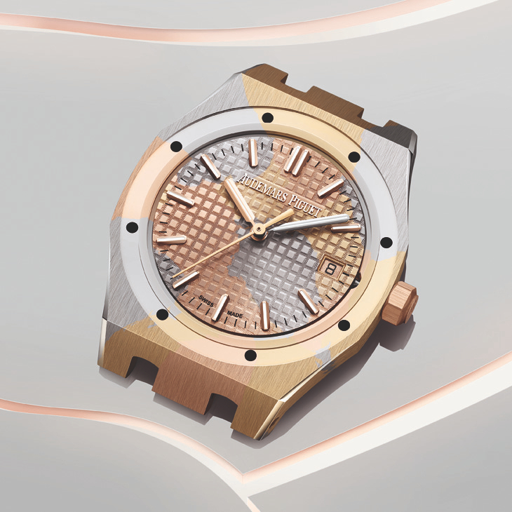 AUDEMARS PIGUET - ROYAL OAK - 77450BA.GG.1361BA.01 - 擁抱經典工藝也探索創新技術,看愛彼AP如何玩轉貴金屬的多重魅力|2024年新作精選