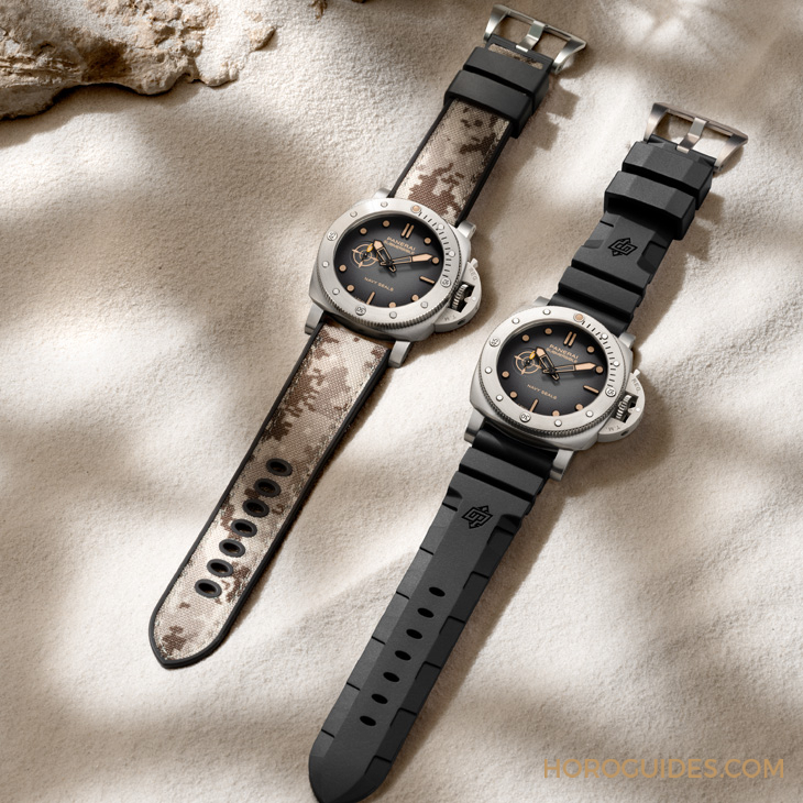 PANERAI - SUBMERSIBLE - PAM01521 - 沛納海攜手海豹部隊跨出美國本土出任務｜Panerai Submersible QuarantaQuattro Navy SEAL系列腕錶