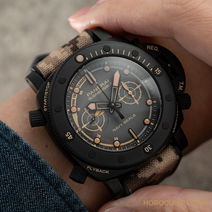 PANERAI - SUBMERSIBLE - PAM01521 - 沛納海攜手海豹部隊跨出美國本土出任務｜Panerai Submersible QuarantaQuattro Navy SEAL系列腕錶