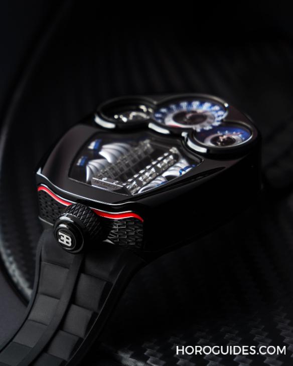 JACOB & CO. - BUGATTI - BU300.22.AA.AA.A - 微型V16氣缸的工程奇觀 |Jacob & Co. Bugatti Tourbillon