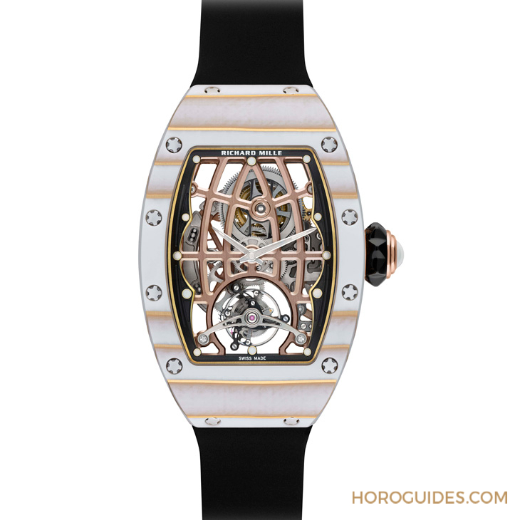 RICHARD MILLE - WOMEN - RM 74-02 - 又一創新材質!金箔石英纖維入作,Richard Mille RM 74-02自動上鍊陀飛輪腕錶2025新作亮相