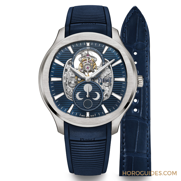 PIAGET - POLO - G0A49080 - 輕薄動感再升級,PIAGET Polo系列鈦金屬超薄鏤空飛行陀飛輪腕錶登場