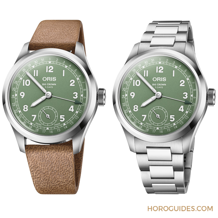 ORIS - BIG CROWN - 403 7799 4068-07 8 20 06 - 為問世近90年的經典之作注入活力色彩｜Oris Big Crown指針式日曆錶2025新作