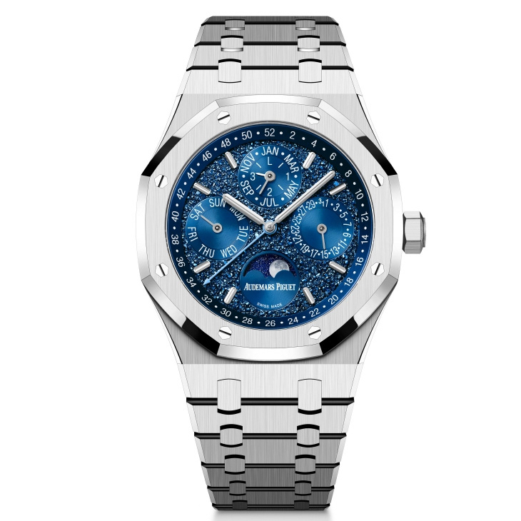 AUDEMARS PIGUET - ROYAL OAK - 26674SG.OO.1320SG.01 - 全新自動上鍊萬年曆機芯7138、「雲夜藍50」陶瓷新色,Audemars Piguet愛彼150年週年話題新作強勢連發
