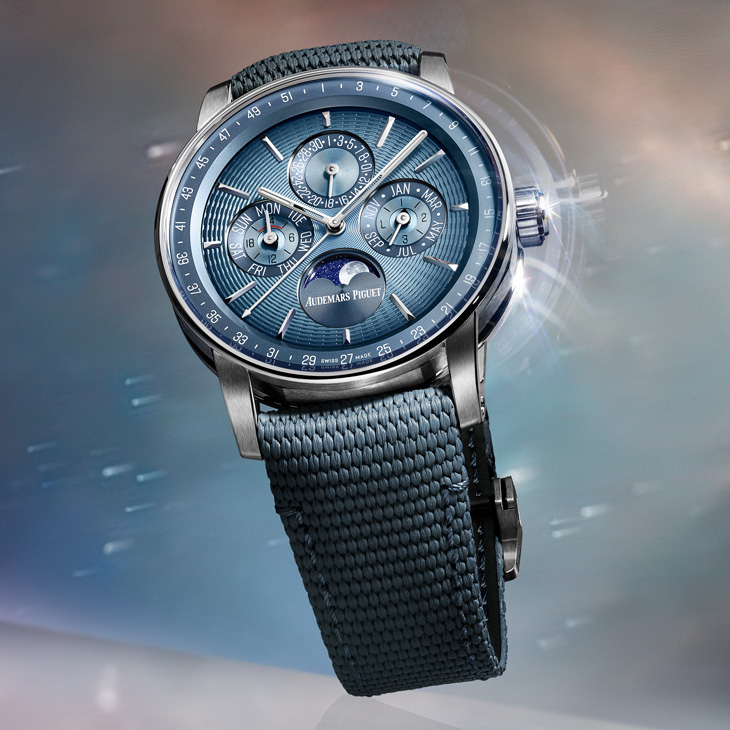 AUDEMARS PIGUET - ROYAL OAK - 26674SG.OO.1320SG.01 - 全新自動上鍊萬年曆機芯7138、「雲夜藍50」陶瓷新色,Audemars Piguet愛彼150年週年話題新作強勢連發