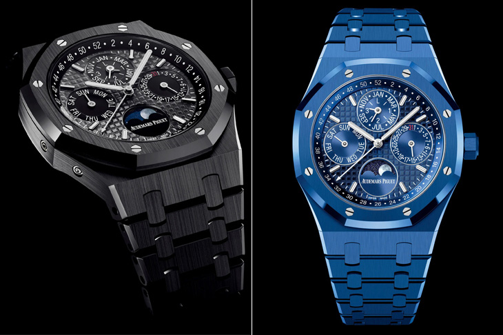 AUDEMARS PIGUET - ROYAL OAK - 26674SG.OO.1320SG.01 - 全新自動上鍊萬年曆機芯7138、「雲夜藍50」陶瓷新色,Audemars Piguet愛彼150年週年話題新作強勢連發