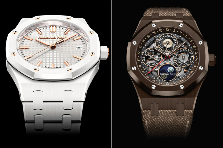 AUDEMARS PIGUET - ROYAL OAK - 26674SG.OO.1320SG.01 - 全新自動上鍊萬年曆機芯7138、「雲夜藍50」陶瓷新色,Audemars Piguet愛彼150年週年話題新作強勢連發