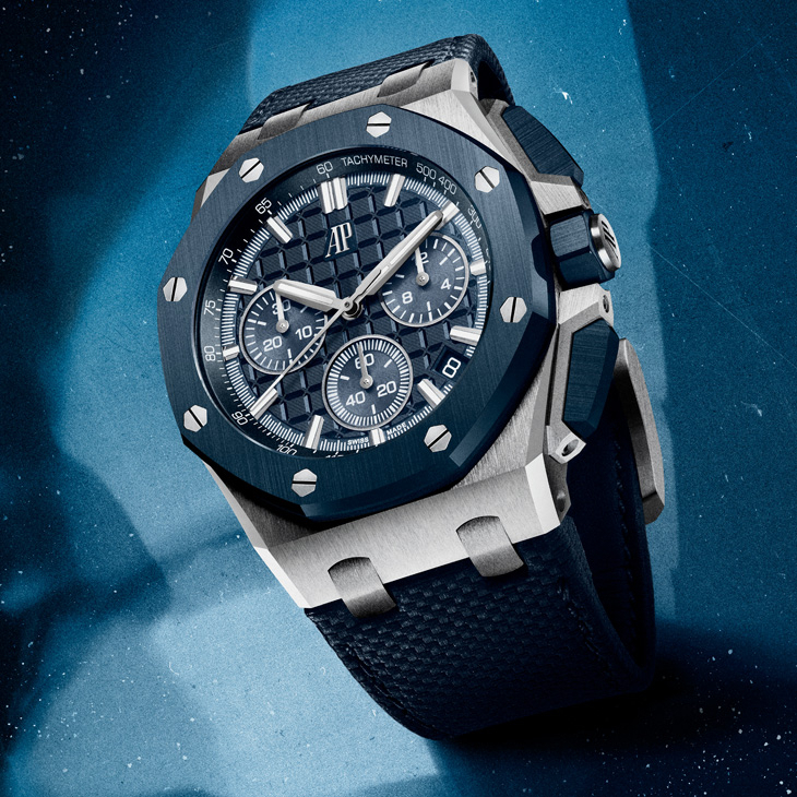 AUDEMARS PIGUET - ROYAL OAK - 26674SG.OO.1320SG.01 - 全新自動上鍊萬年曆機芯7138、「雲夜藍50」陶瓷新色,Audemars Piguet愛彼150年週年話題新作強勢連發