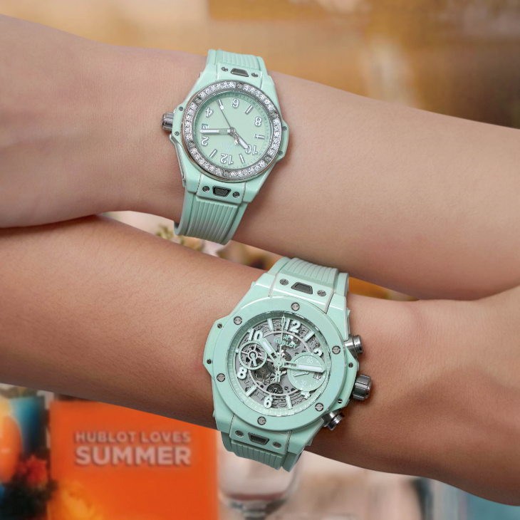 HUBLOT - BIG BANG - 441.GS.5221.RX - Hublot打造夏日最潮涼感腕錶|Big Bang薄荷綠陶瓷系列腕錶