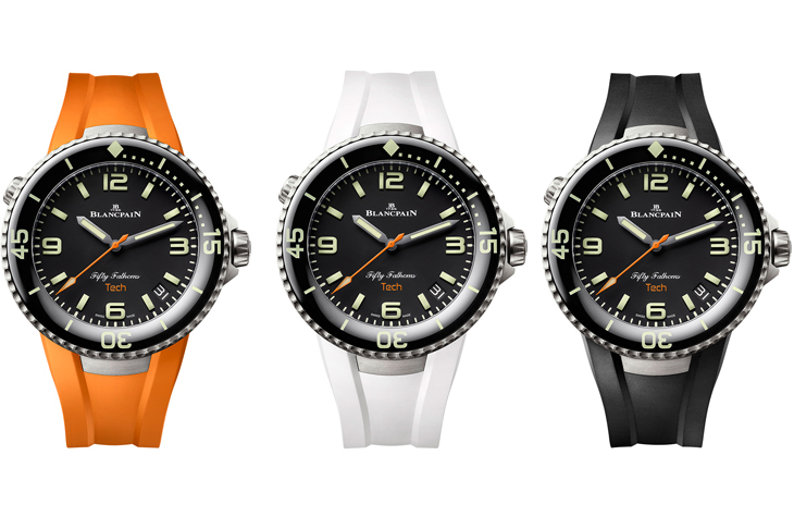 BLANCPAIN - FIFTY FATHOMS - 5029-12B30-94A - 寶珀全新錶帶快拆系統,五十噚Tech-nicolors腕錶率先採用