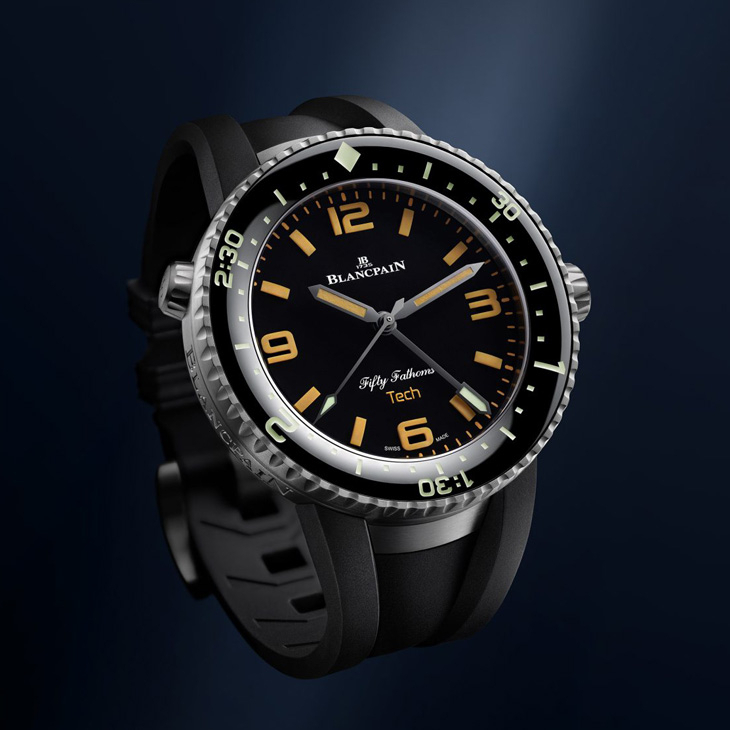 BLANCPAIN - FIFTY FATHOMS - 5029-12B30-94A - 寶珀全新錶帶快拆系統,五十噚Tech-nicolors腕錶率先採用