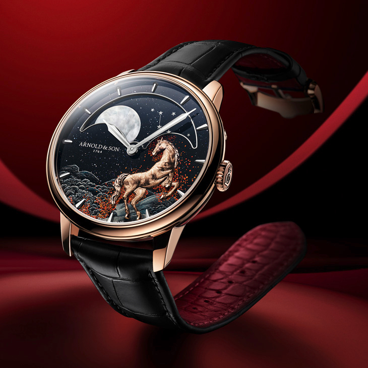 ARNOLD & Son - PERPETUAL MOON - 1GLBR.Z11A.C1293A - 火馬奔騰｜Arnold & Son Perpetual Moon馬年限量腕錶