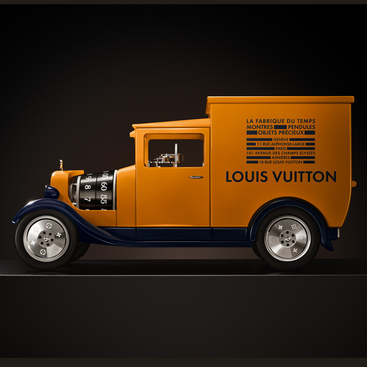 LOUIS VUITTON - 精湛工藝 - （LOUIS VUITTON CAMIONNETTE） - 連胎紋都是「LV」的復古小貨車｜Louis Vuitton Camionnette座鐘