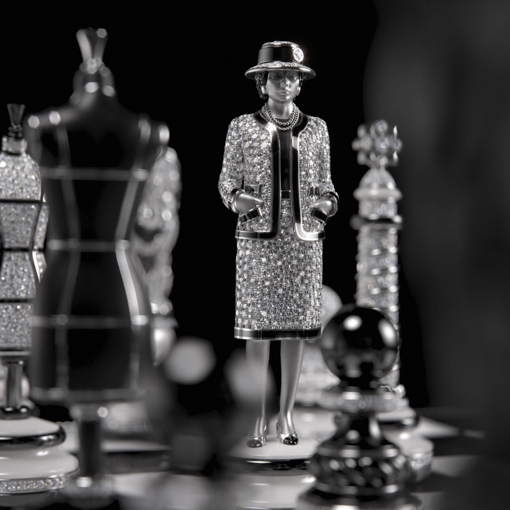 CHANEL - J12 - （J12 鑽石陀飛輪 Caliber 5） - 黑白對比，鑽石燦耀｜CHANEL高級製錶2026新作關鍵解析