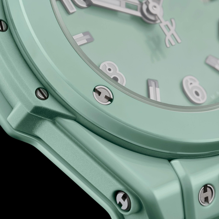 HUBLOT - BIG BANG - 485.ES.5171.RX - 石油藍、薄荷綠加入陣容!Hublot Big Bang 33毫米彩色陶瓷腕錶無鑲鑽版再添新色