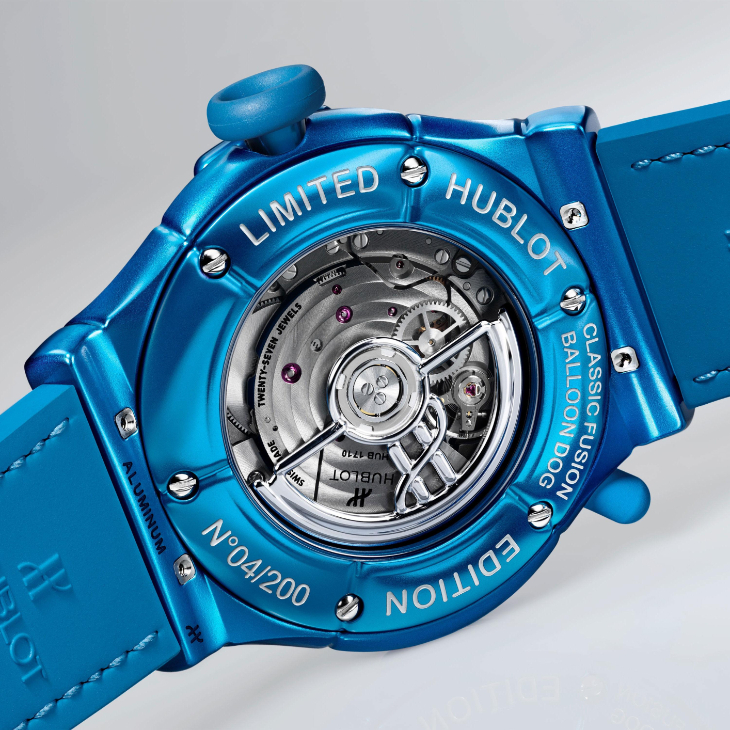 HUBLOT - CLASSIC FUSION - 542.UB.5170.NR.JKN26 - 來看!快樂小狗在錶盤上小跑步|Hublot經典融合Jeff Koons氣球狗腕錶