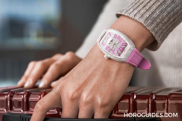 FRANCK MULLER - VANGUARD - V 32 SC AT FO L DIR D CD AC - 不許妳只是一般般|Franck Muller Vanguard Lady Moonphase的剛柔並濟