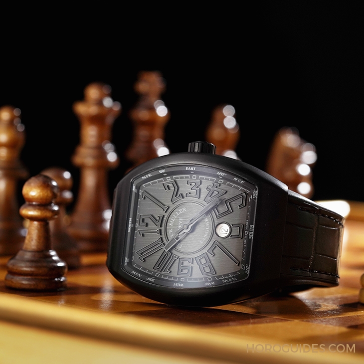 FRANCK MULLER - VANGUARD - V 45 SC DT - 硬派玩家才懂的全黑魅力|FRANCK MULLER Vanguard大三針日曆錶