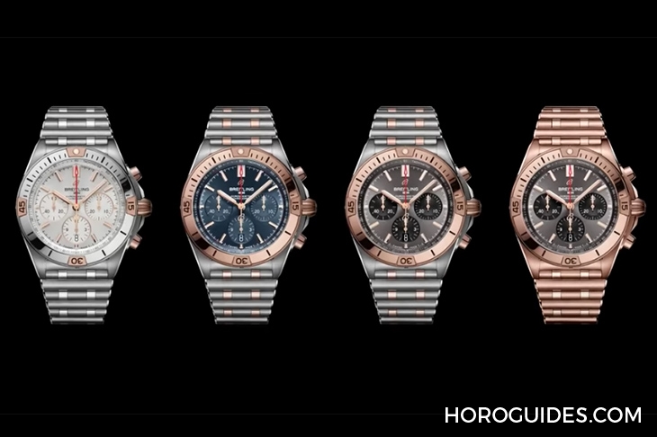 BREITLING - CHRONOMAT - AB01344A1C1A1 - 百年靈Chronomat新款三大重點，新鍊帶、新錶圈還有精彩新色！