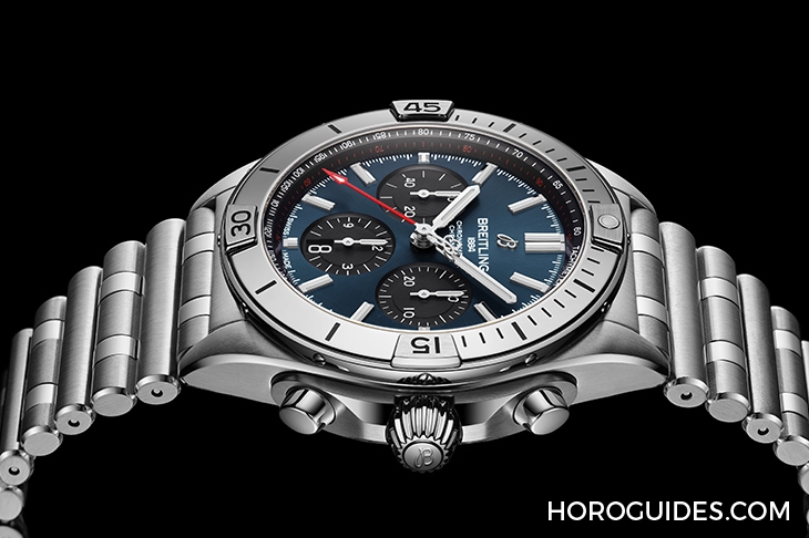 BREITLING - CHRONOMAT - AB01344A1C1A1 - 百年靈Chronomat新款三大重點，新鍊帶、新錶圈還有精彩新色！