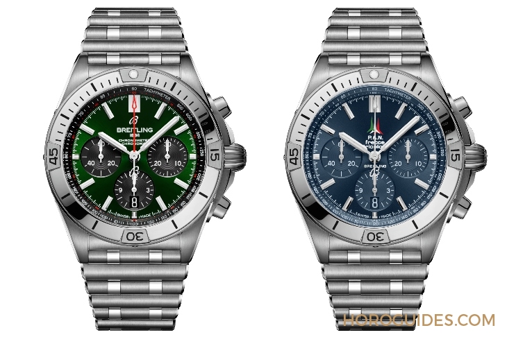 BREITLING - CHRONOMAT - AB01344A1C1A1 - 百年靈Chronomat新款三大重點，新鍊帶、新錶圈還有精彩新色！