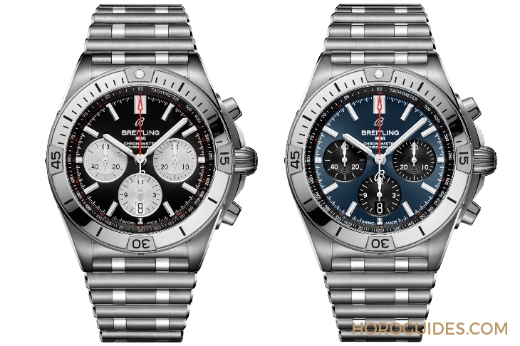 BREITLING - CHRONOMAT - AB01344A1C1A1 - 百年靈Chronomat新款三大重點，新鍊帶、新錶圈還有精彩新色！