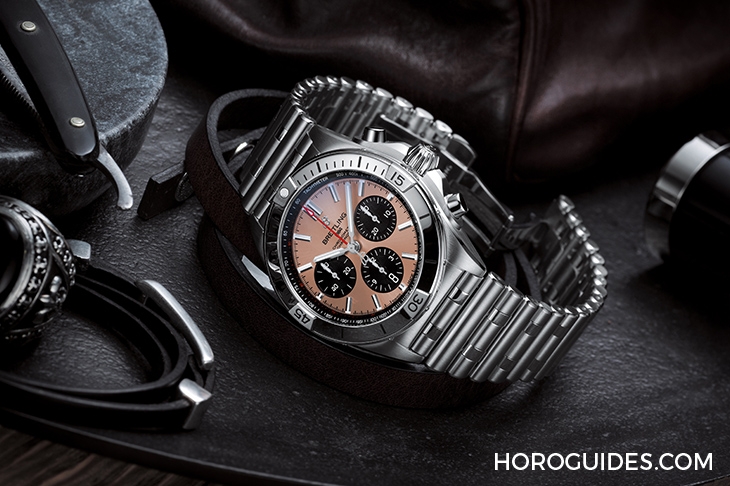 BREITLING - CHRONOMAT - AB01344A1C1A1 - 百年靈Chronomat新款三大重點，新鍊帶、新錶圈還有精彩新色！