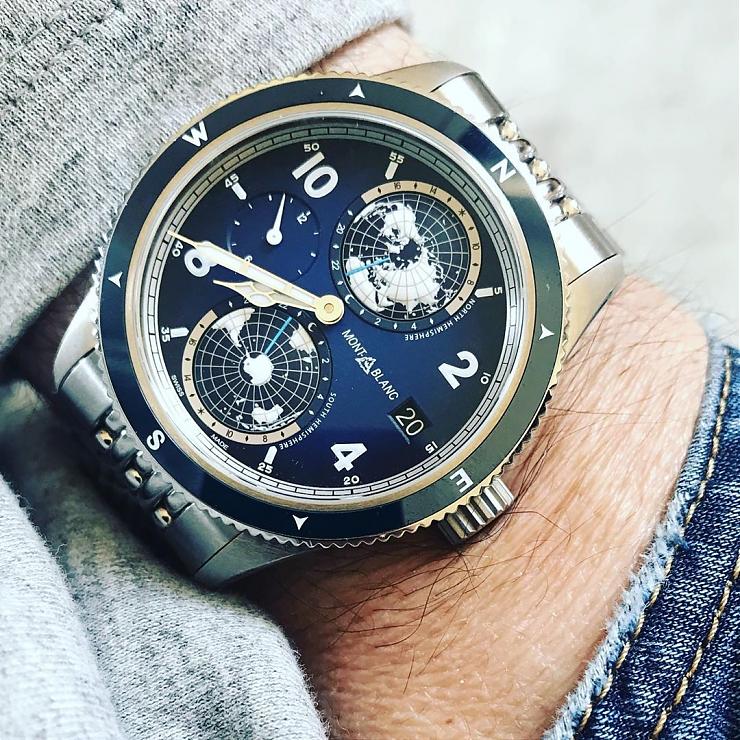 MONTBLANC - 1858 - 125567 - 冷光、冰藍與專業：風格型男工具錶 三大標配｜萬寶龍1858 Geosphere腕錶