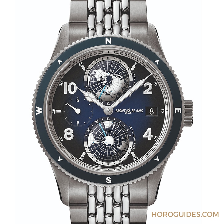 MONTBLANC - 1858 - 125567 - 冷光、冰藍與專業：風格型男工具錶 三大標配｜萬寶龍1858 Geosphere腕錶